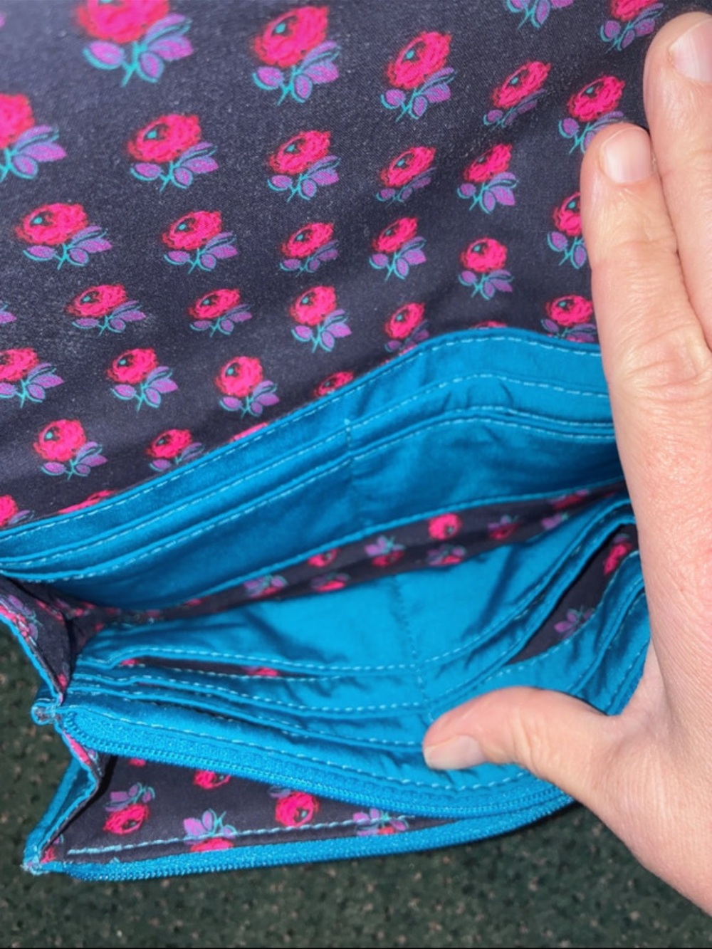 Vera Bradley Bahama Bay Blue Long Wallet Wristlet 8pc Bundle - Picture 9 of 12